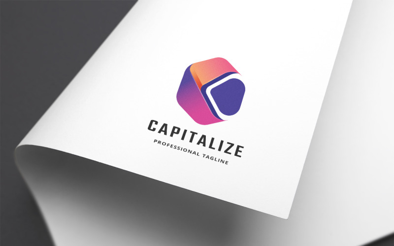 Capitalize Letter C Logo Template