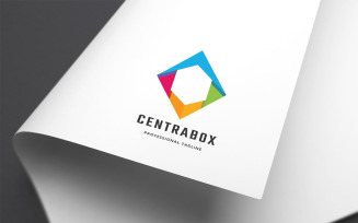 Central Colorful Box Logo Template