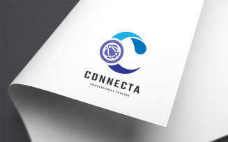 Connecta Letter C Logo Template