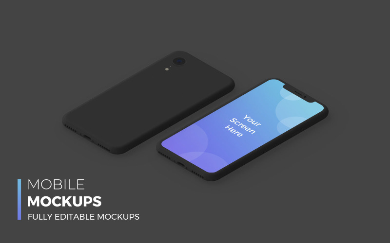 Mobile Dark product mockup Product Mockup