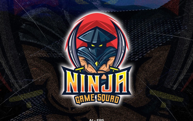 Ninja Game Squad Logo Template