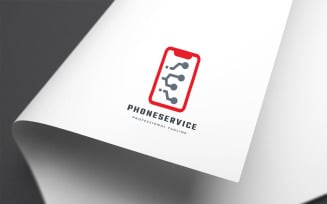 Phone Service Logo Template