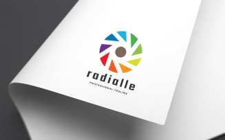 Radialle Letter R Logo Template