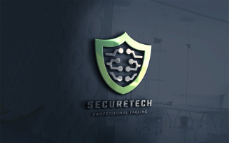 Secure Tech Logo Template
