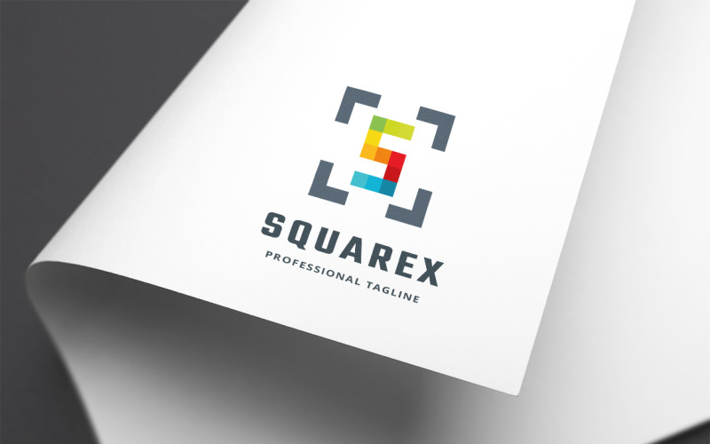 Squarex Letter S Logo Template