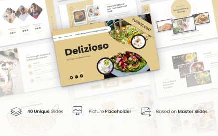 Delizioso – Food & Restaurant Presentation PowerPoint Template