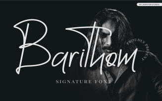 Barithom Signature Font