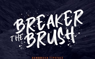 Breaker The Brush Typeface Font