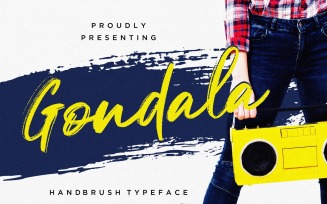 Gondala Handbrush Typeface Font