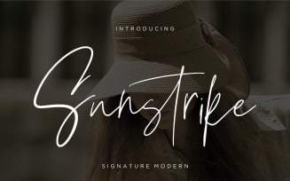 Suntrike Signature Modern Font