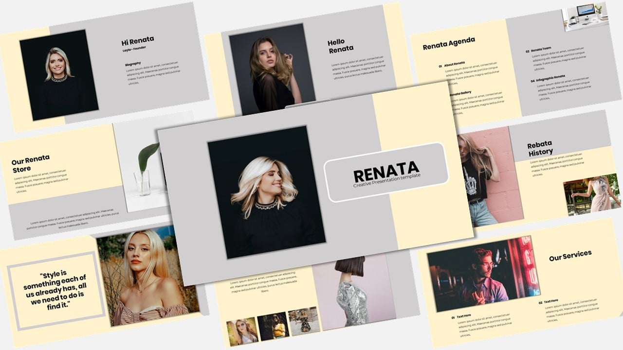 Template Keynote #156880 "Renata - Creative Business"