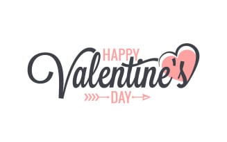 Valentines Day Vintage Lettering Background. - Corporate Identity Template