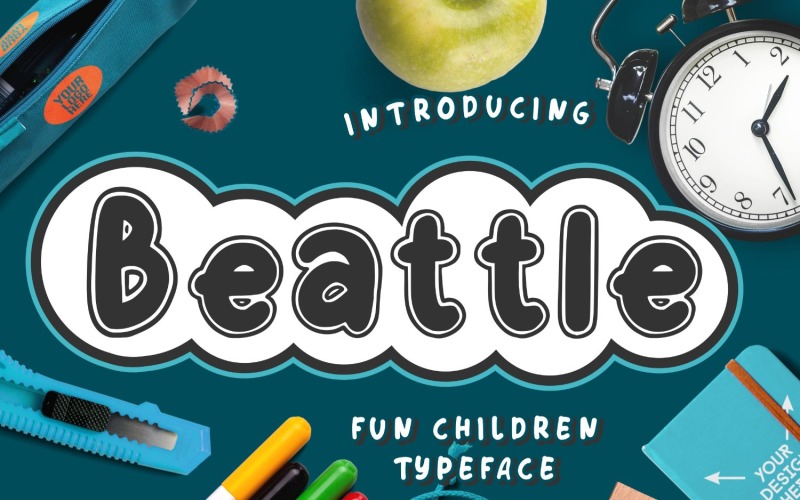 Beattle Fun Children Typeface Font