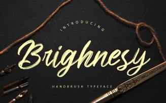 Brighnesy Hand Brush Font