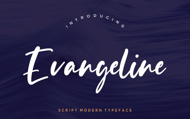 Evangeline Modern Cursive Font