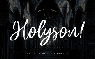 Holyson Calligraphy Brush Font