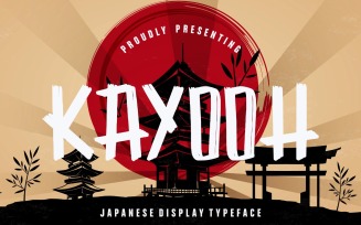 Kayooh Japanese Display Typeface Font