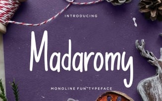 Madaromy Fun Monoline Font
