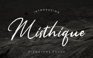 Misthique Signature Brush Font