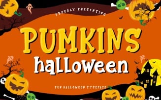 Pumkins Halloween Fun Typeface Font