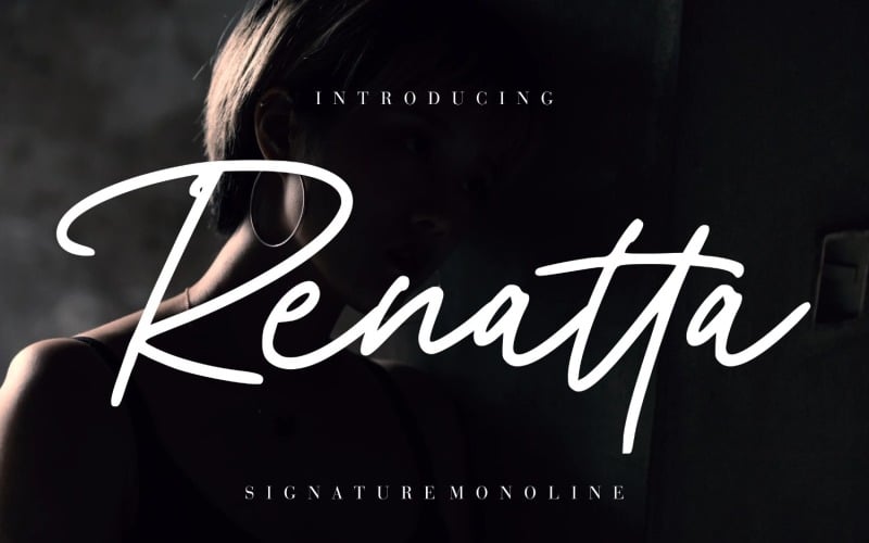 Renatta Signature Monoline Font