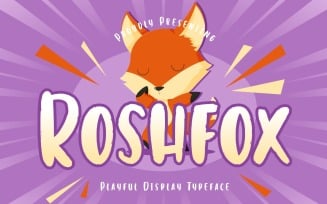 Roshfox Playful Display Typeface Font
