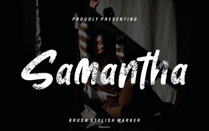 Samantha Brush Stylish Marker Font