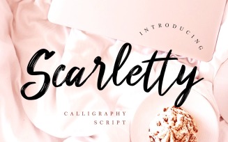 Scarletty Calligraphy Brush Font