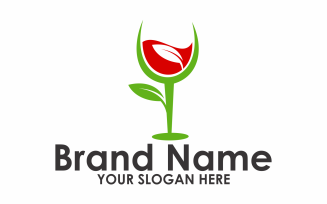 Wine Green Logo Template