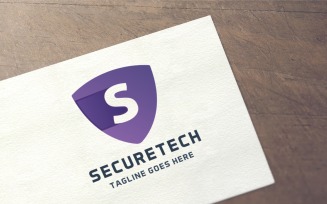 Letter S - Secure Tech Logo Template