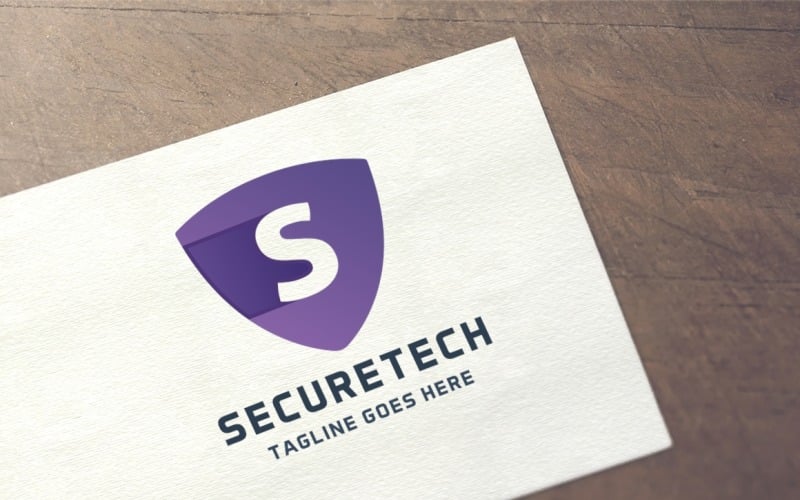 Letter S - Secure Tech Logo Template