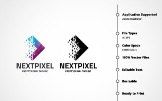 Next Pixel Logo Template