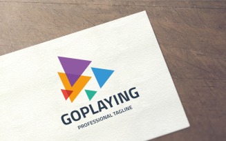 Go Playing Logo Template