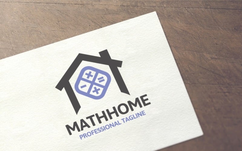 Math Home Logo Template