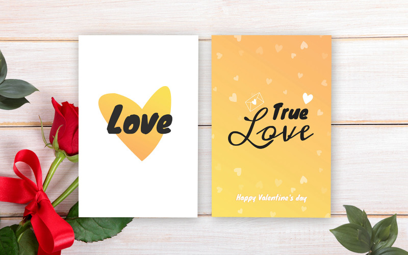Card For Valentines Day - Corporate Identity Template