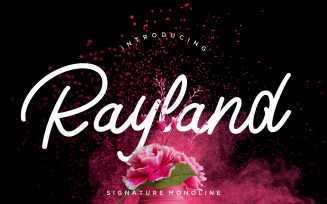 Rayland Signature Monoline Font