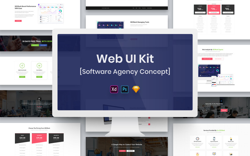Software Agency Web UI Kit UI Element