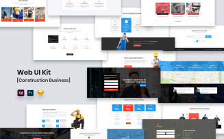 Web UI Kit Construction Business