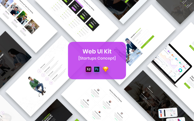 Web UI Kit Startups UI Element
