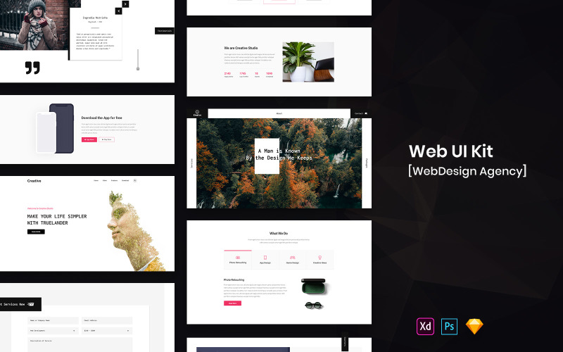 WebDesign Agency Web UI Kit UI Element