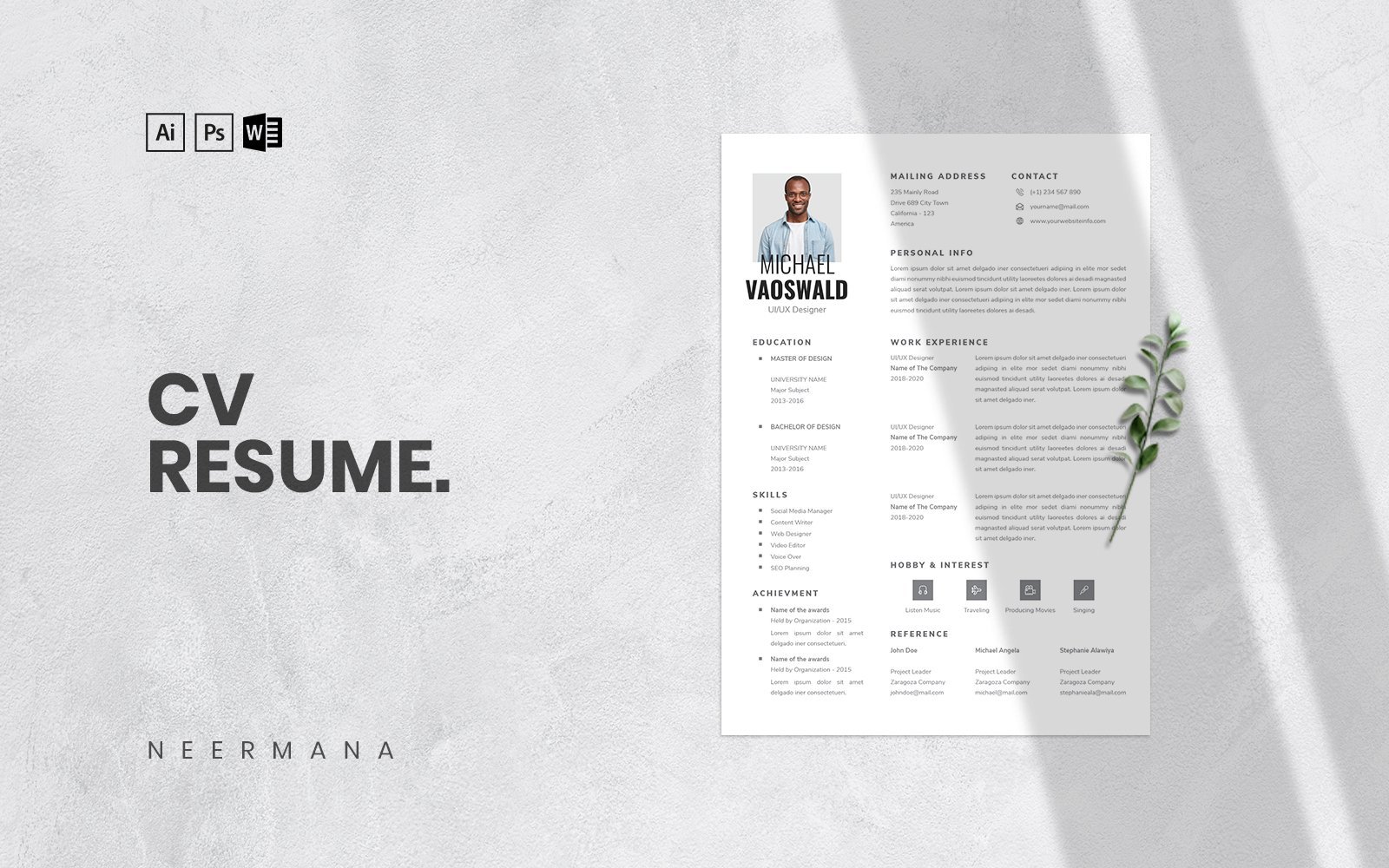 Kit Graphique #157577 Resume Cv Divers Modles Web - Logo template Preview