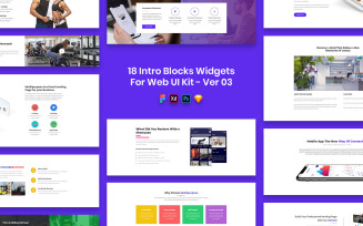 18 Intro Blocks Widgets for Web UI Kit Ver-03