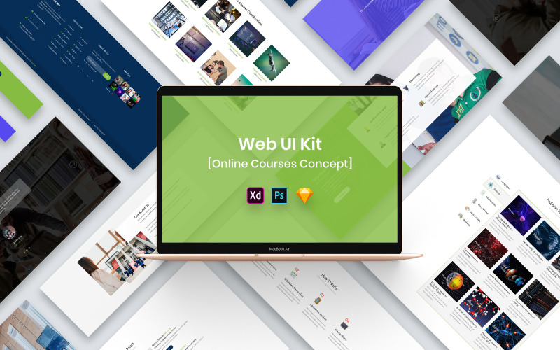 Online Courses Web UI Kit-02 UI Element