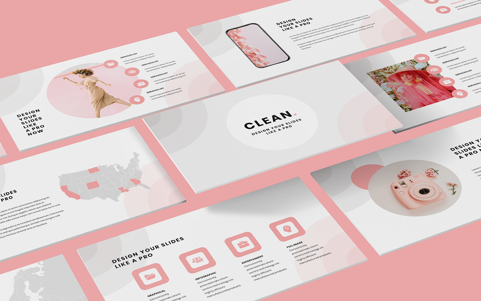Template Keynote #157582 "Professional Pink"