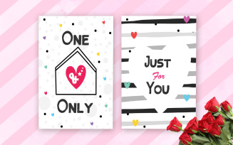 Greeting card for Valentine's Day - Corporate Identity Template