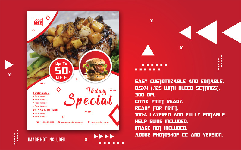 Special Promotional Food Offer Corporate Corporate Identity