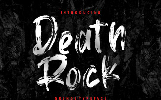 Death Rock Grunge Typeface Font