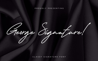 George Signature Classy Font