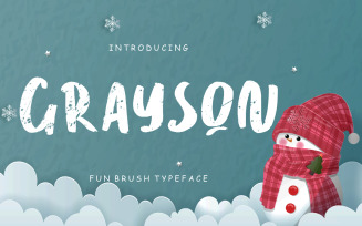 Grayson Fun Brush Typeface Font