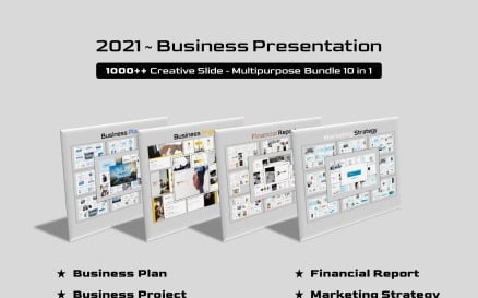 Business Bundle 10 in 1 PowerPoint Template